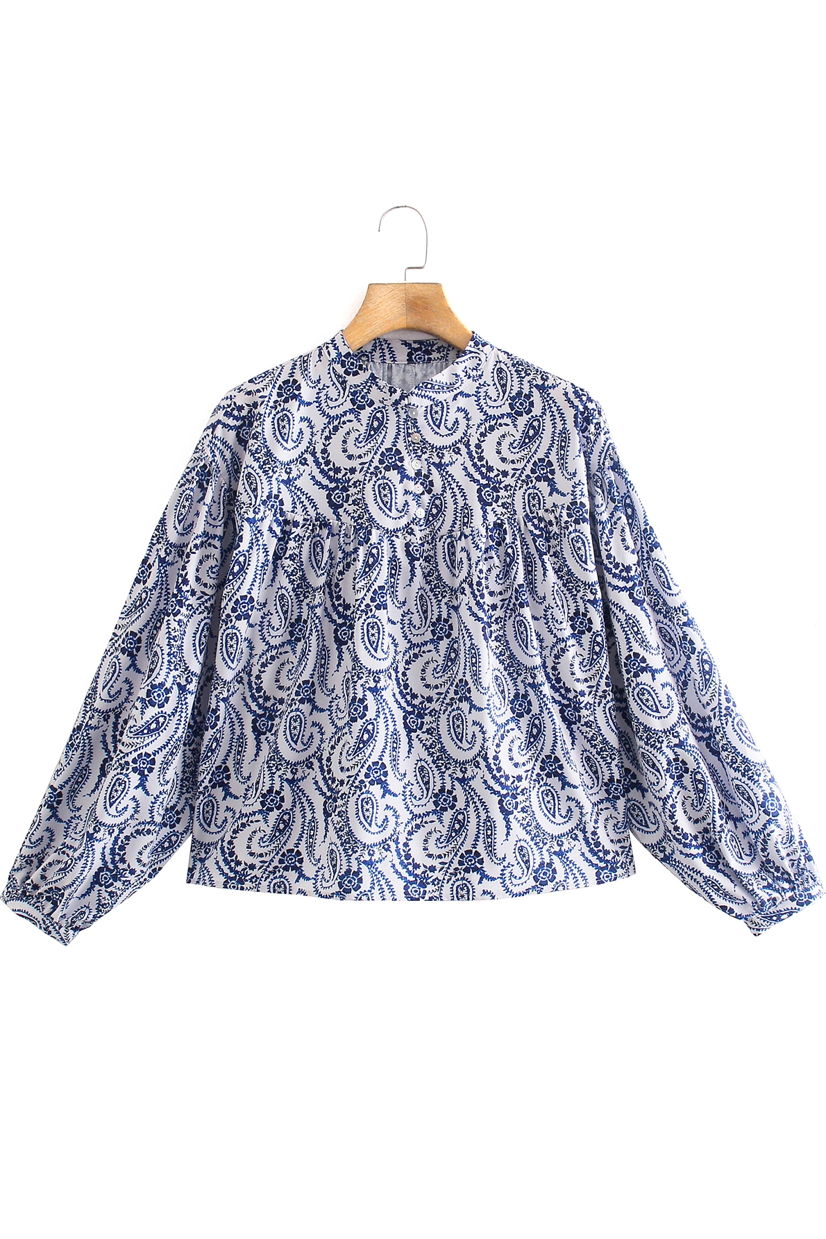 Title 2, New Arrival Ladies Lantern Sleeve Printed Shirt