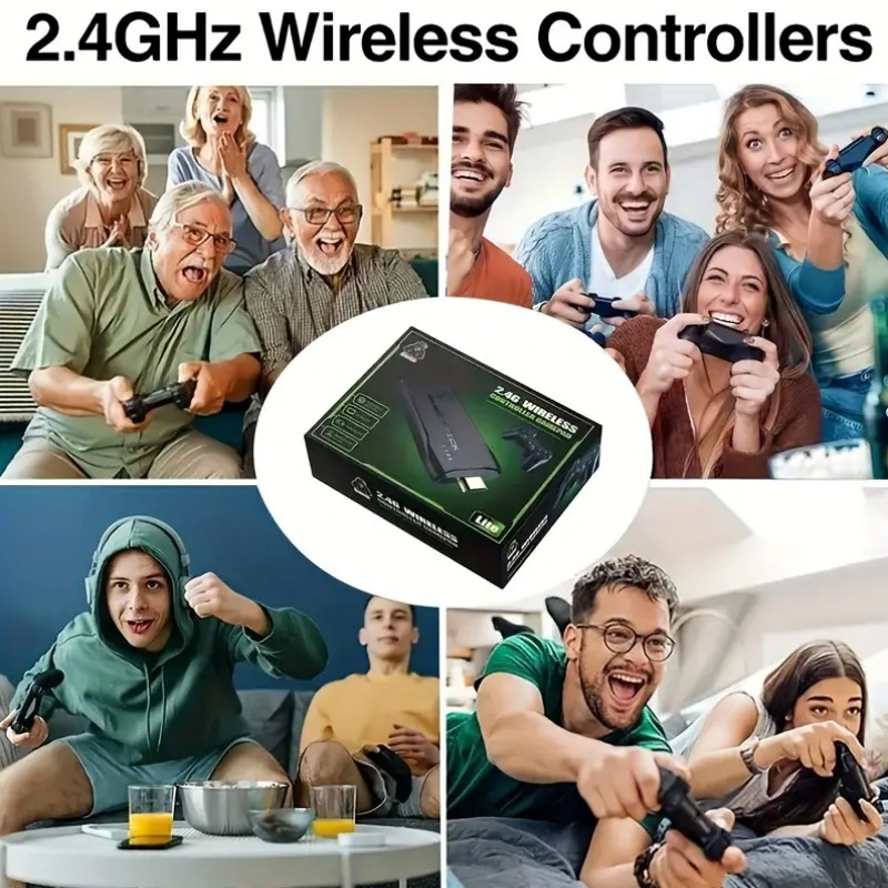 M8 Portable Mini Gamepad, Plug & Play, With 2 Wireless Controllers And A 64G Micro SD Card, HDTV Game Console - Image 11