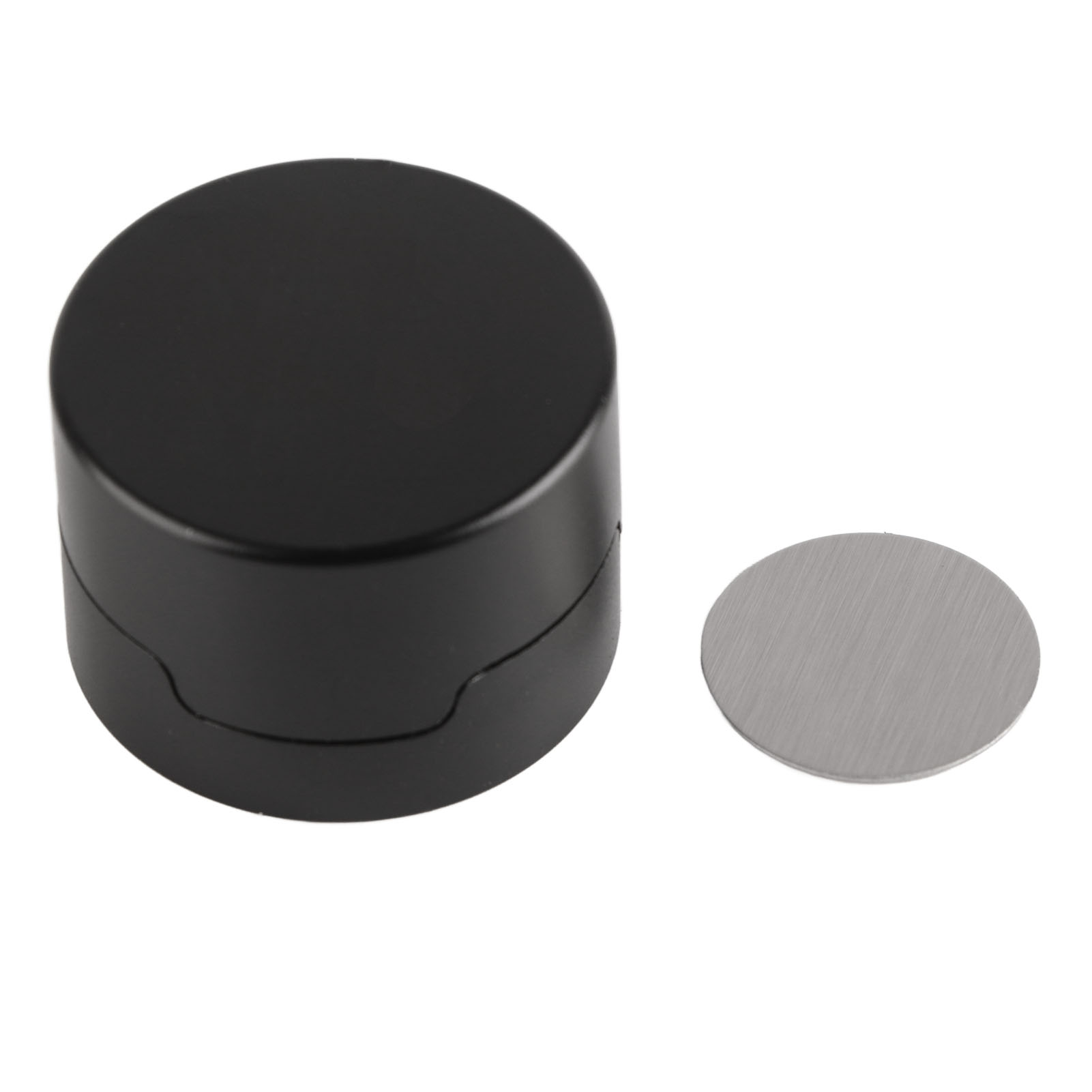 Billiard Chalk Case Round Aluminum Alloy Cue Chalk Box Holder Black for Pool Cue Sports Accessories 