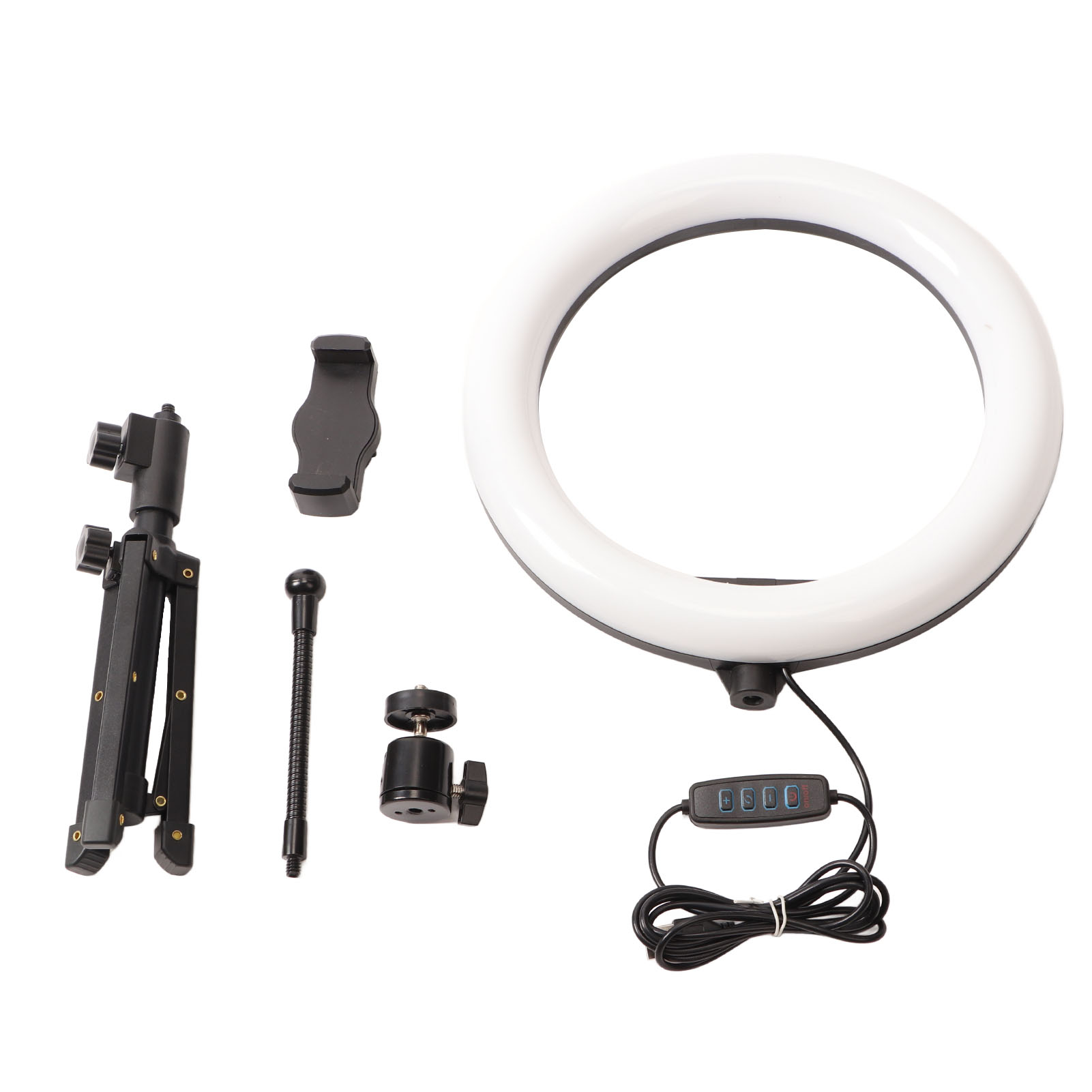 Ring light Tripod kit separated into pieces