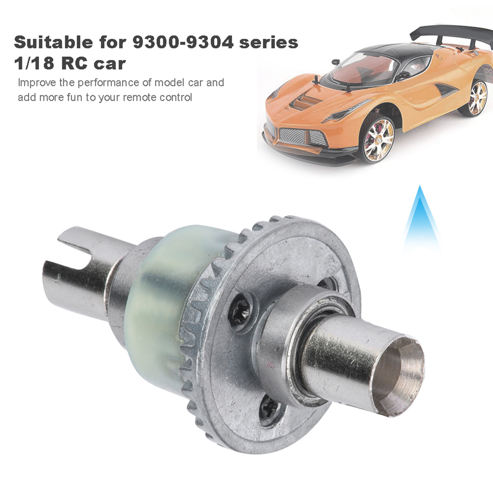 RC Truck Upgrade Parts Alloy Differential Assembly for 9300-9304 1/18 Model Car