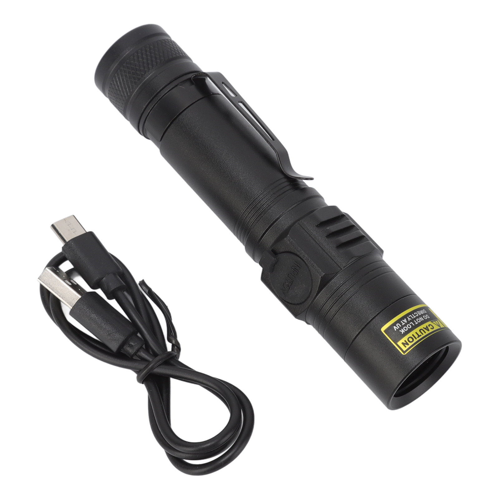 LED UV Black Light Flashlight 365nm Rechargeable Energy Saving Portable UV Blacklight Detector for Finding Scorpions