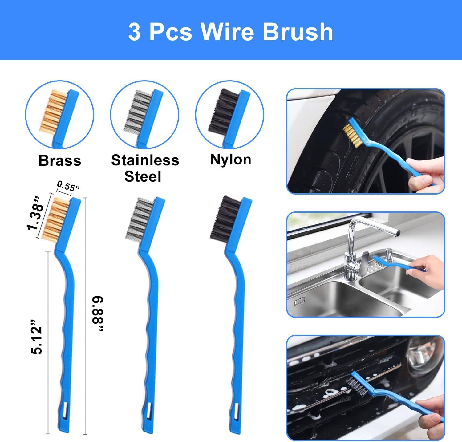 26Pcs Car Detailing Brush Set Drill Not Include - Image 6