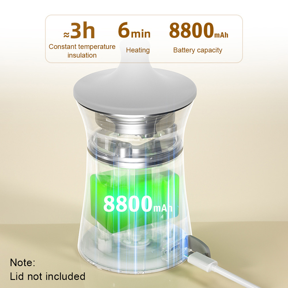 Portable Baby Bottle Warmers for 3 hours 8800 mAh