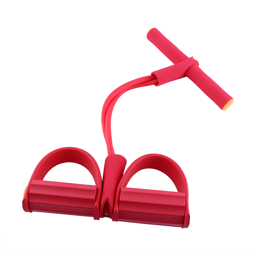 High Density Foam Pedal Training tape Pull Up Body Trimmer Exercise (red)