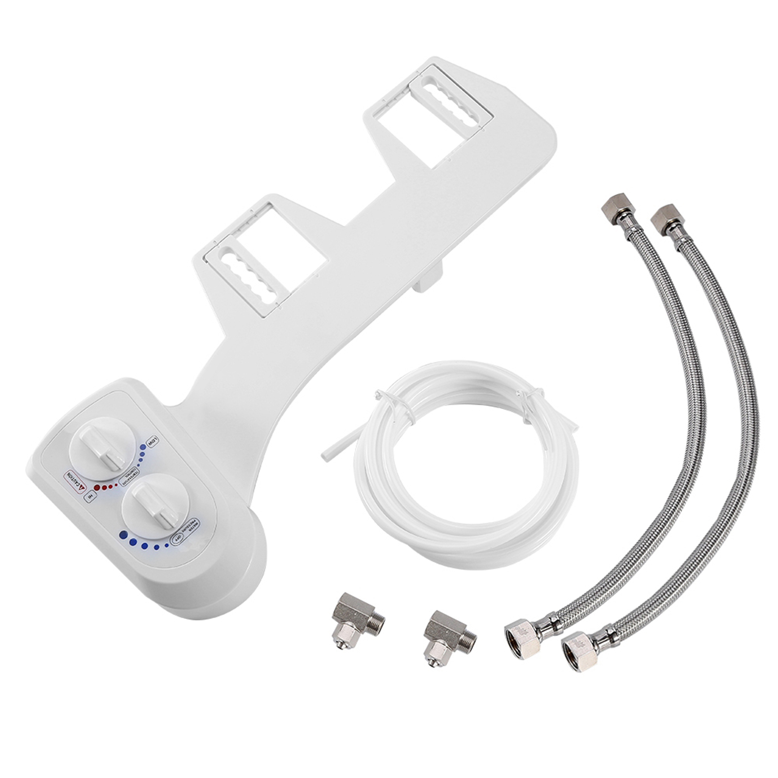 Hot/Cold Nozzle Non-Electric Toilet Bidet Wash Attachment for Water Spray Clean