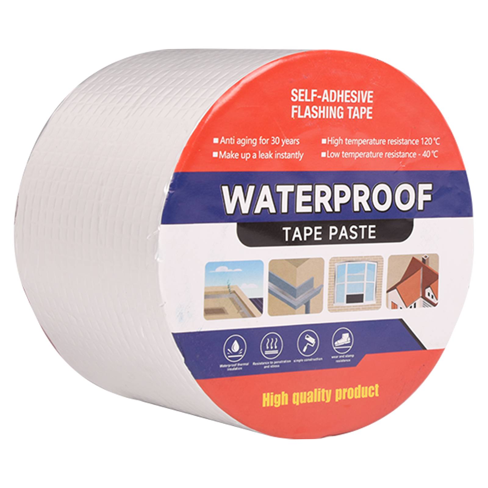 Waterproof Butyl Aluminum Foil Tape For RV Repair Glass Repairs Roof Patching — foto 16