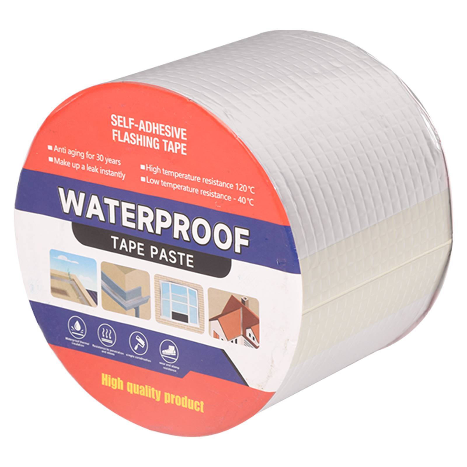 Waterproof Butyl Aluminum Foil Tape For RV Repair Glass Repairs Roof Patching — foto 11