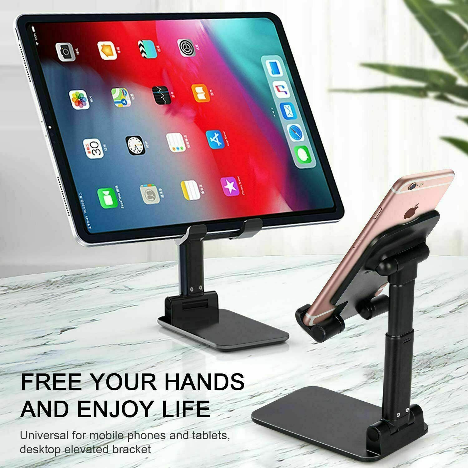 Cell Phone Stand Tablet Mount Fordable Desktop Holder Cradle Dock