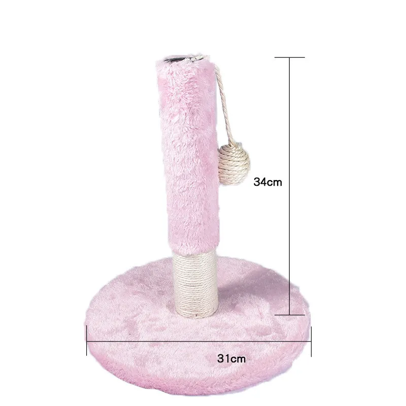 Cat Climbing Frame Litter Tree Integrated Grab - Funny Cat Column Pink