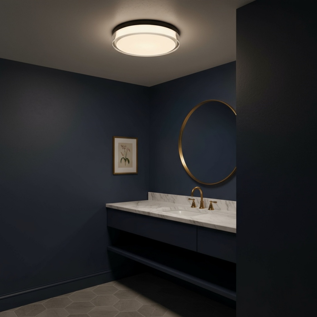 12-inch Black Inegrated LED Flush Mount 3