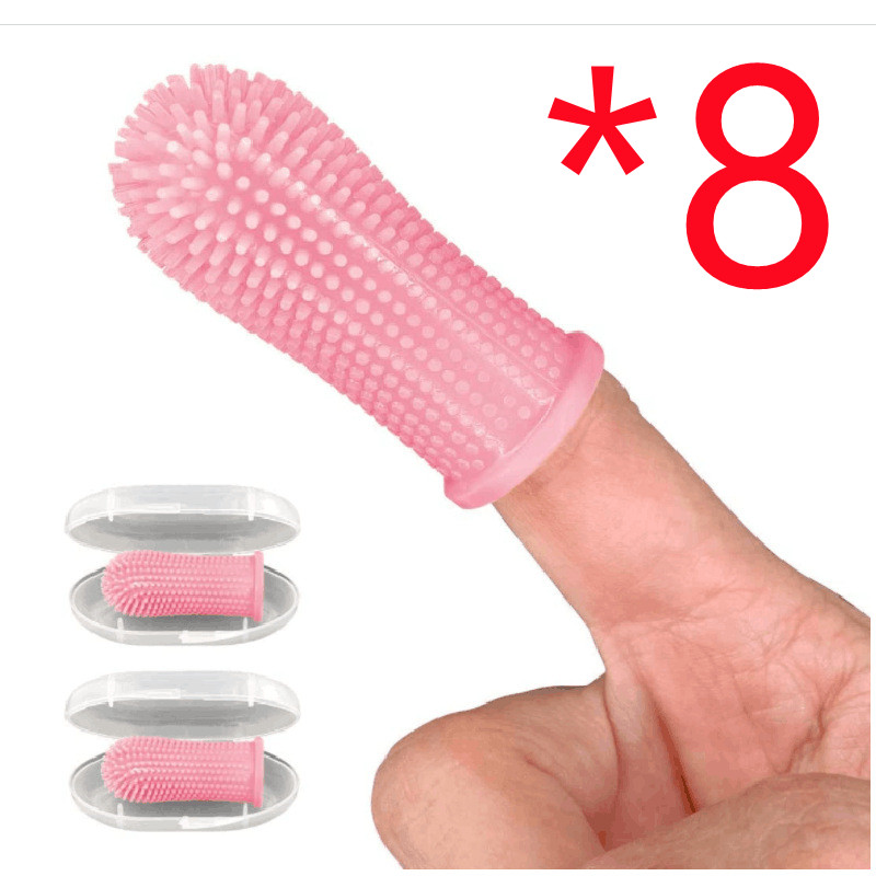 Brosse à dents doigtier silicone chien chat — Hygiène dentaire 3