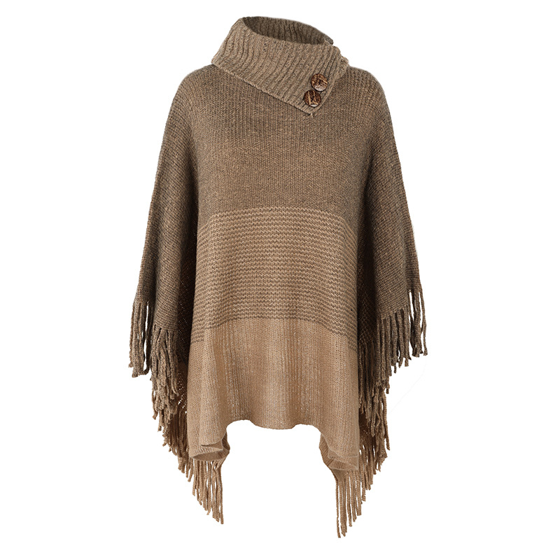 Title 5, Ladies Loose Fashion Contrast Shawl Sweater, of...