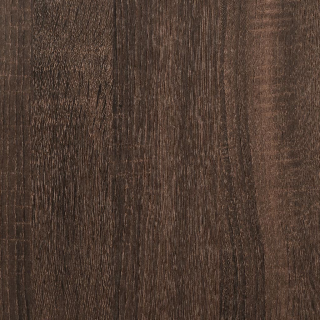 vidaXL bogreol/rumdeler 123x29x123cm 3niveauer konstrueret træ brun eg