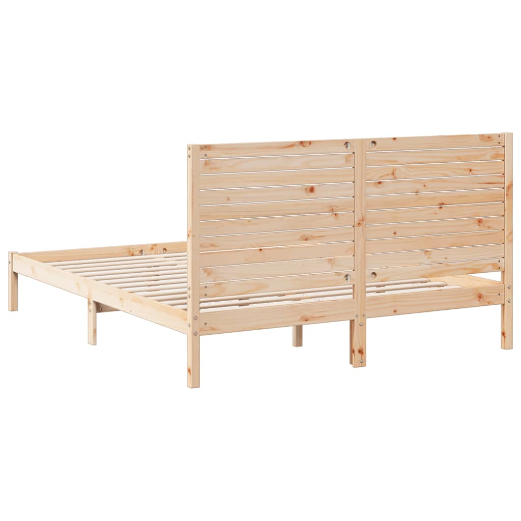 vidaXL Cadru pat foarte lung fără saltea, 160x210 cm, lemn masiv