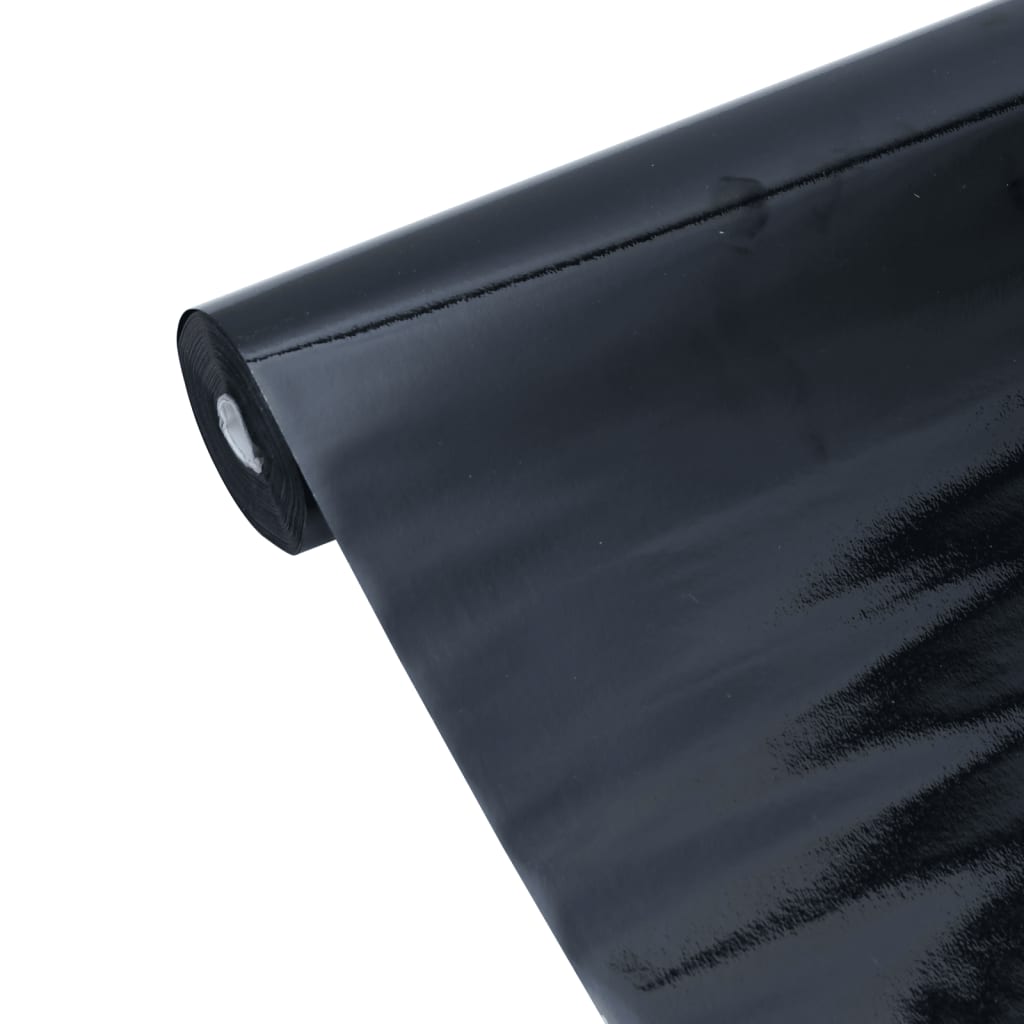 vidaXL Folie pentru fereastră statică, negru mat, 45x500 cm, PVC