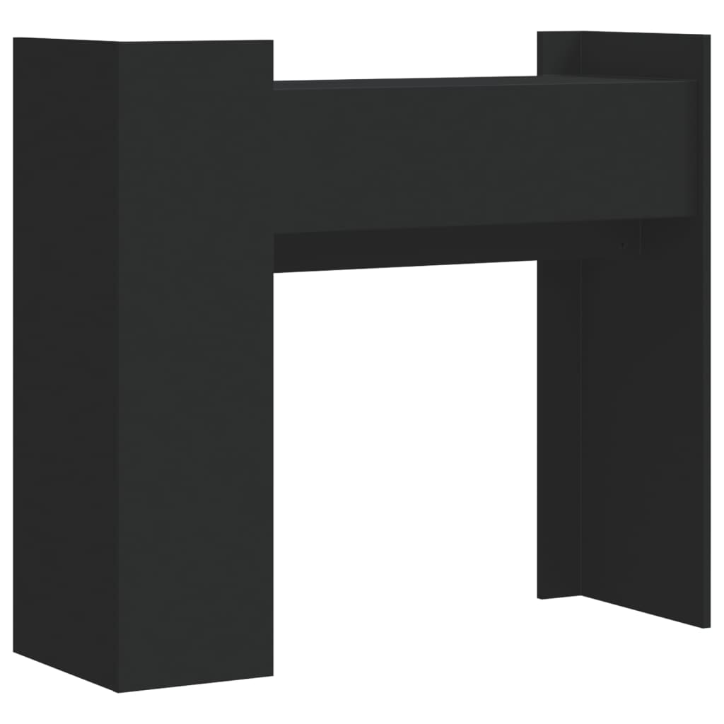 vidaXL Măsuță consolă, negru, 100x35x90 cm, lemn prelucrat