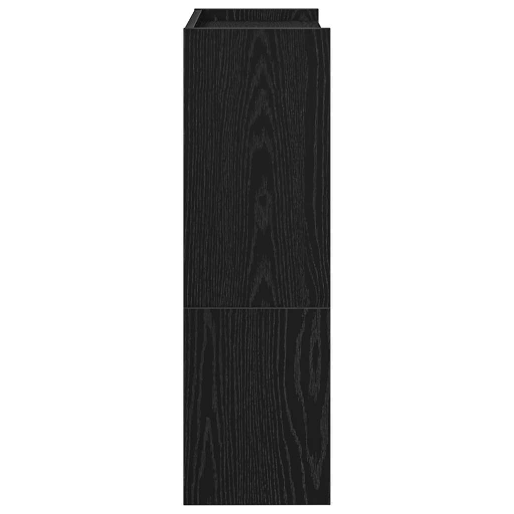 vidaXL Kenkäteline musta 60x25x81 cm tekninen puu