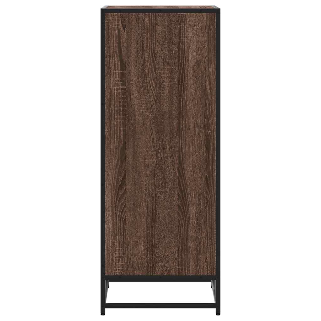 vidaXL Kenkäteline ruskea tammi 48x38x97,5 cm tekninen puu
