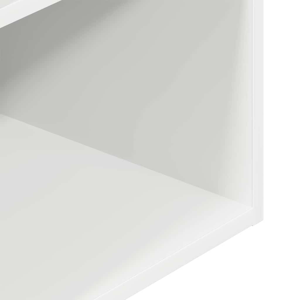 vidaXL Noptiere cu sertar 2 buc Alb 35x34x66,5 cm