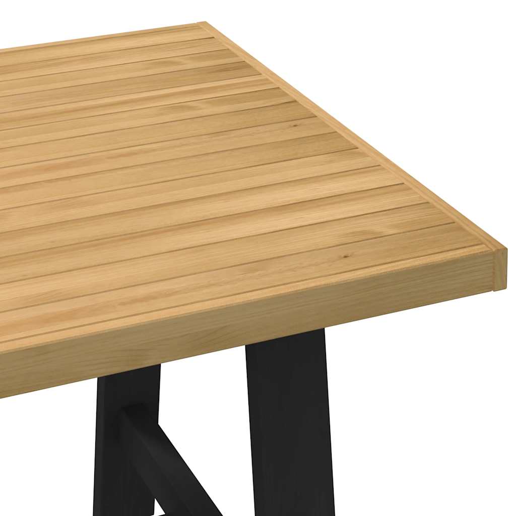 vidaXL söögilaud, NOAIN, A-kujulised jalad, 160x90x75 cm, männipuit