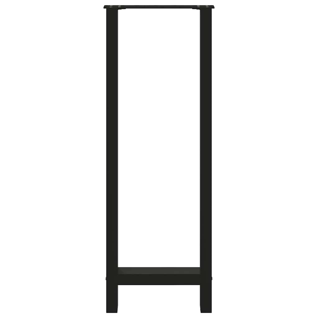 vidaXL baarilaua jalad, must, 2 tk, 40x(110-111) cm, teras