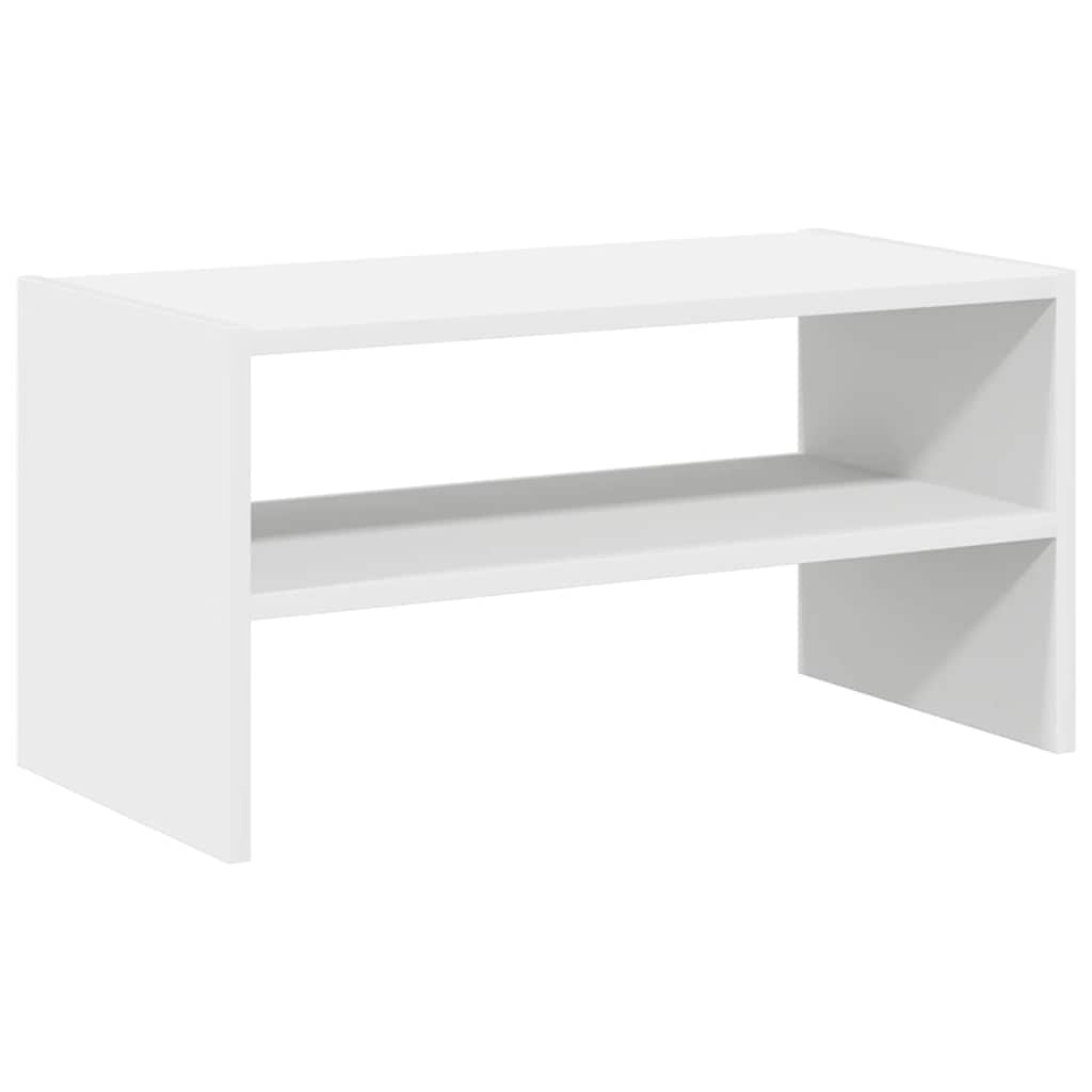 vidaXL Stohovateľný stojan na topánky Biely 60x30x30,5 cm