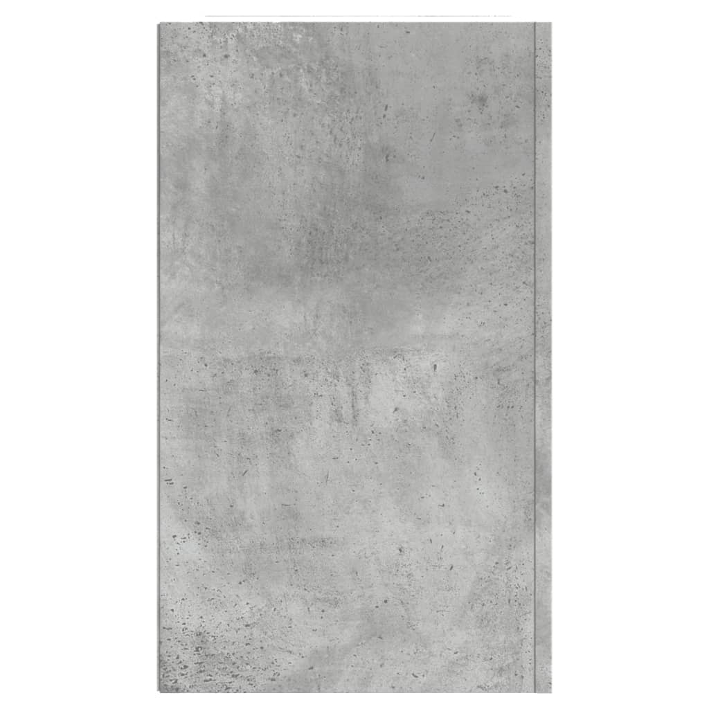 vidaXL Dulap de perete, gri beton, 75x35x60 cm, lemn prelucrat