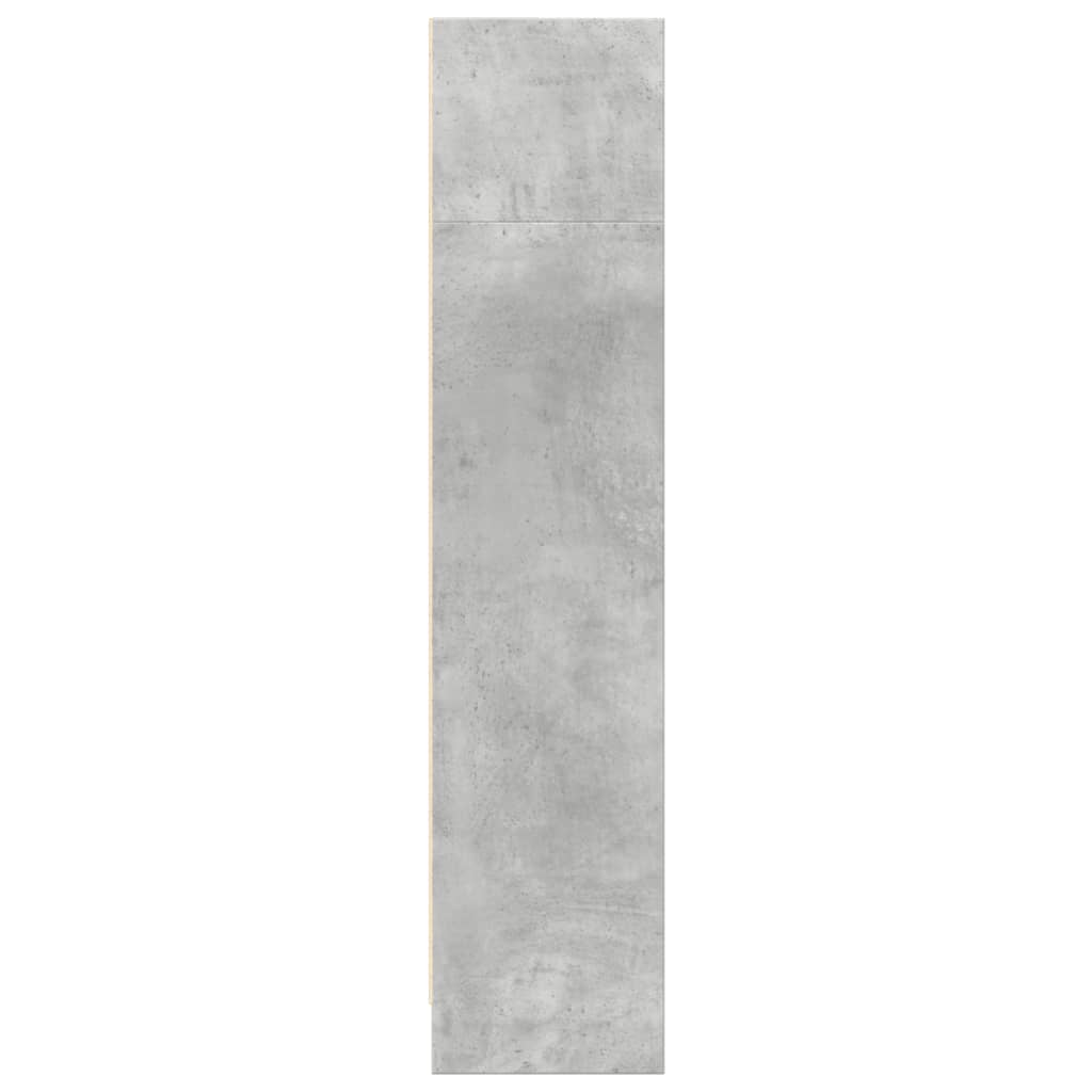 vidaXL Bibliotecă, gri beton, 80x24x109 cm, lemn prelucrat