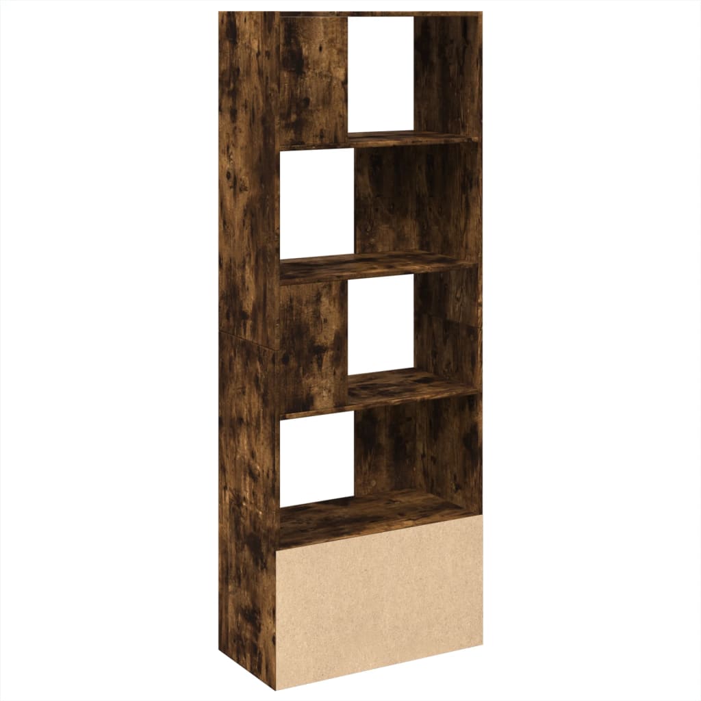 vidaXL Bibliotecă, stejar fumuriu, 70x36x189 cm, lemn prelucrat