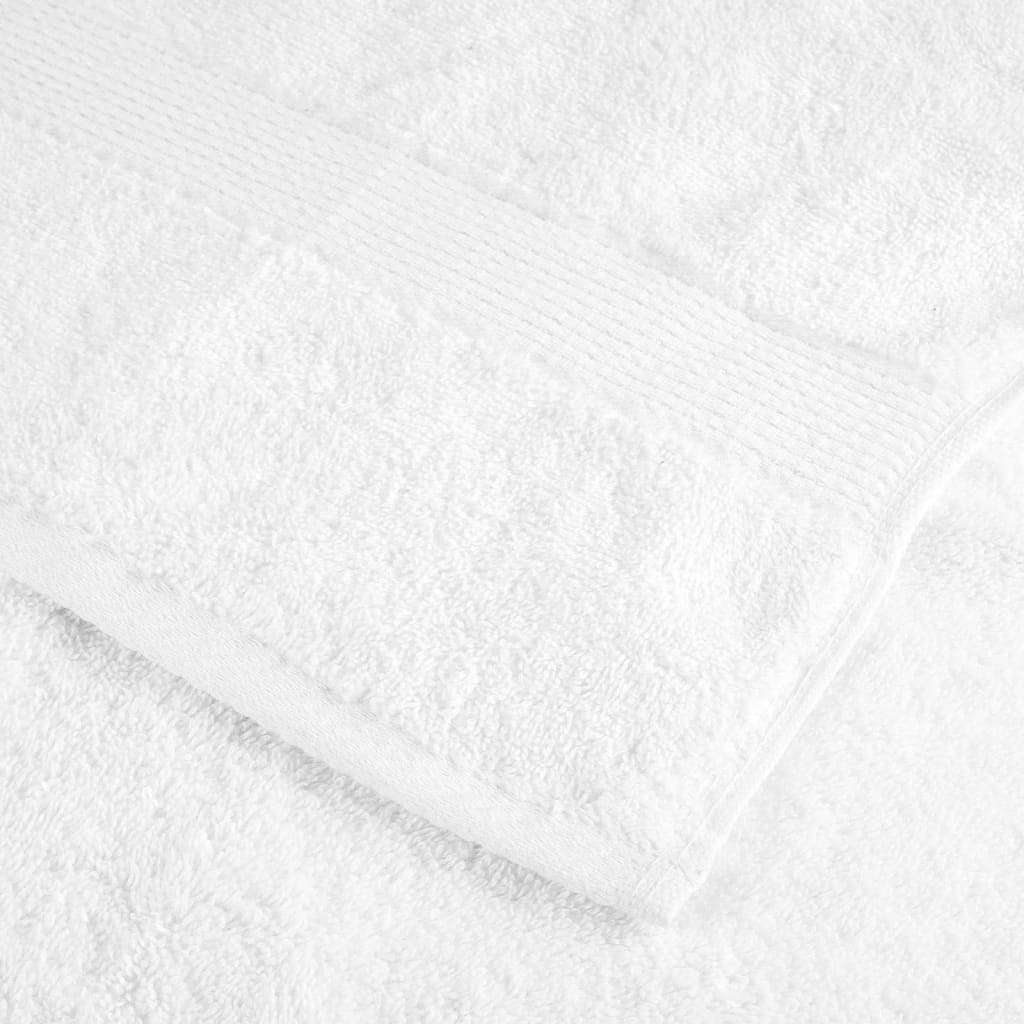 vidaXL Prosoape premium SOLUND 2 buc alb 100x200cm 600gsm