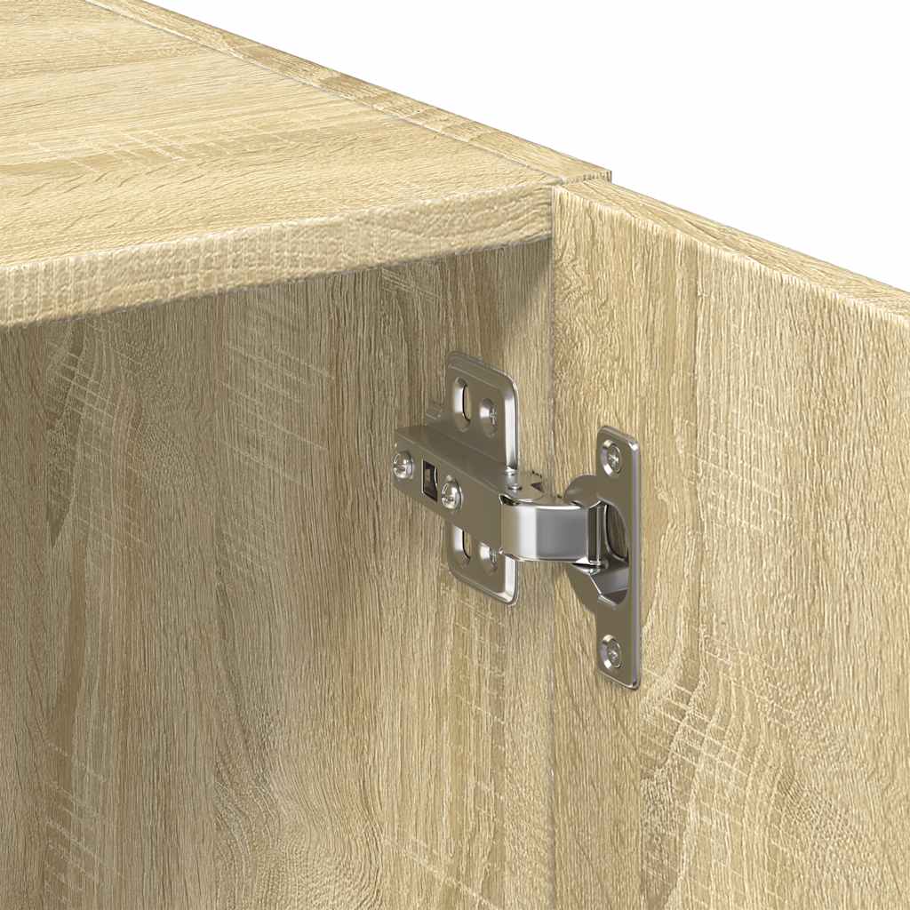 vidaXL Dulap de depozitare slim, stejar sonoma, 50x42,5x225cm, lemn