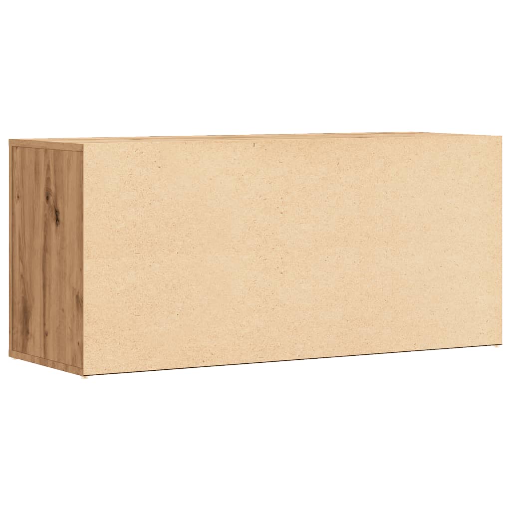 vidaXL Banchetă pantofar stejar artizanal 100x35x45 cm, lemn prelucrat