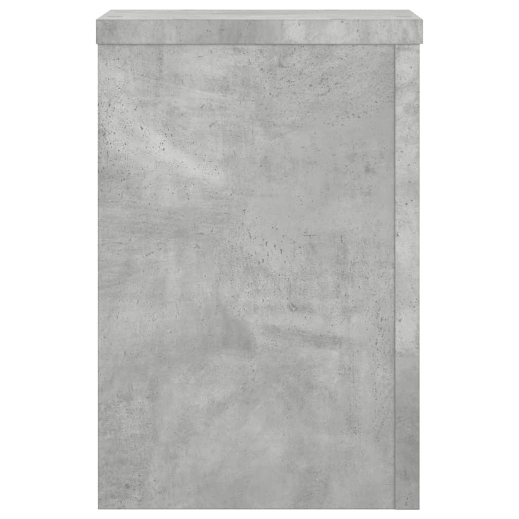 vidaXL Suport de plante, 2 buc., gri beton, 20x20x30 cm lemn prelucrat