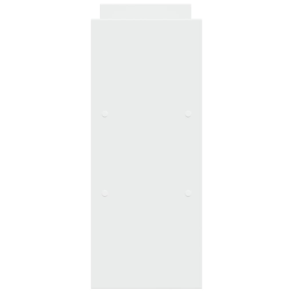 vidaXL Organizator birou, alb, 40x17x41 cm, lemn prelucrat