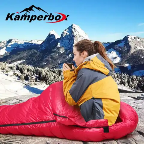 kamperbox winter ultralight sleeping bag winter camping equipment cw1100
