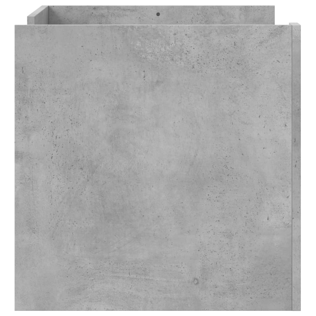 vidaXL Măsuță de cafea, gri beton, 80x50x50 cm, lemn prelucrat