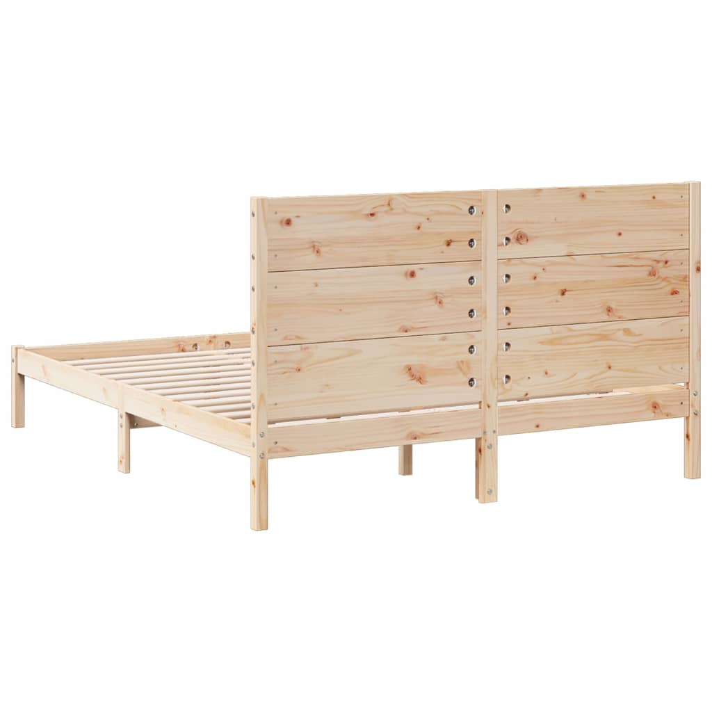 vidaXL Cadru pat foarte lung fără saltea, 160x210 cm, lemn masiv