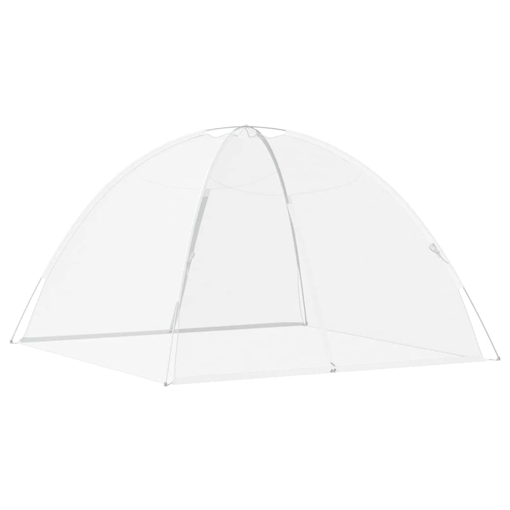 vidaXL Plasa țânțari Mongolia cu uși, 220 ochiuri alb 200x200x130 cm