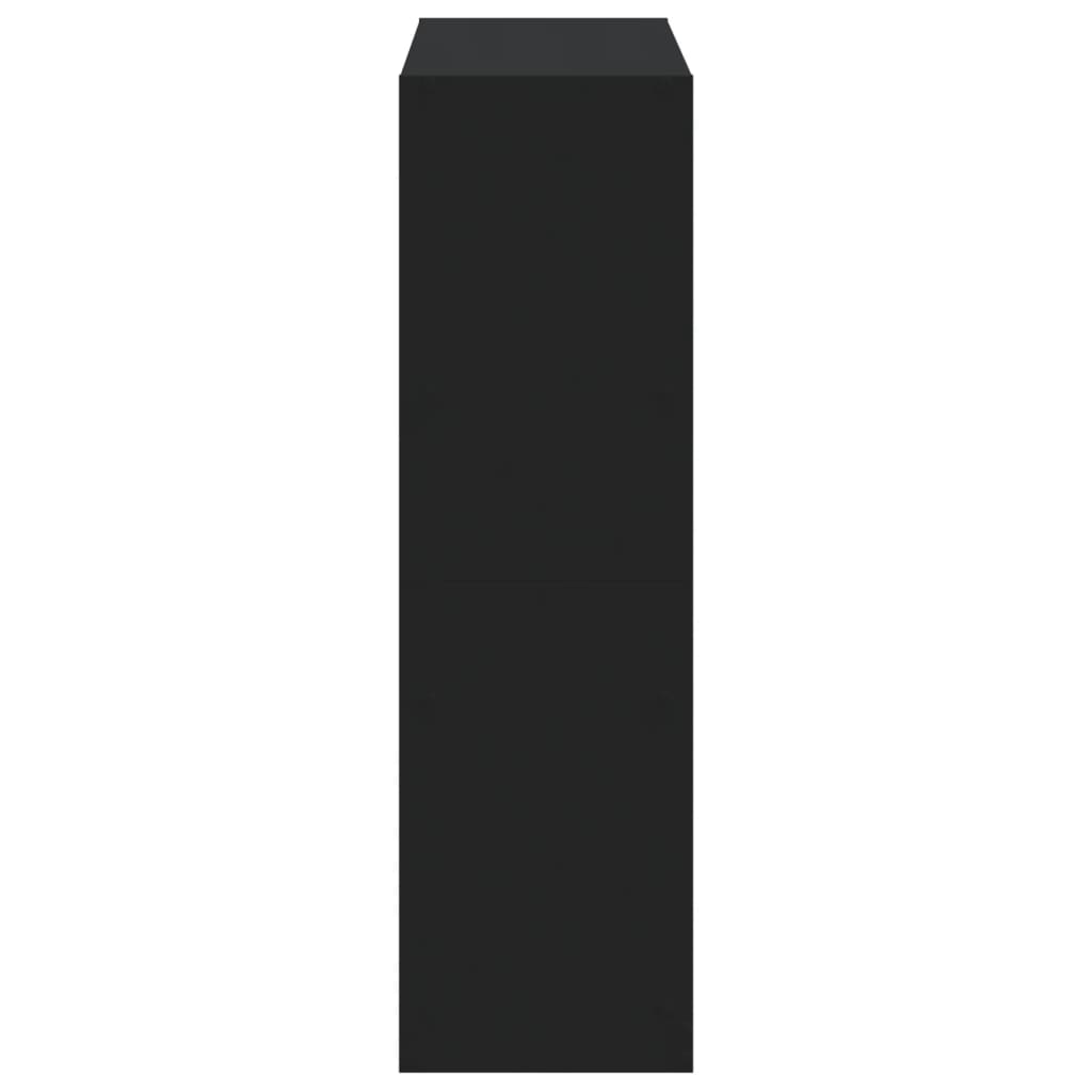 vidaXL Bibliotecă, negru, 102x32x108 cm, lemn prelucrat