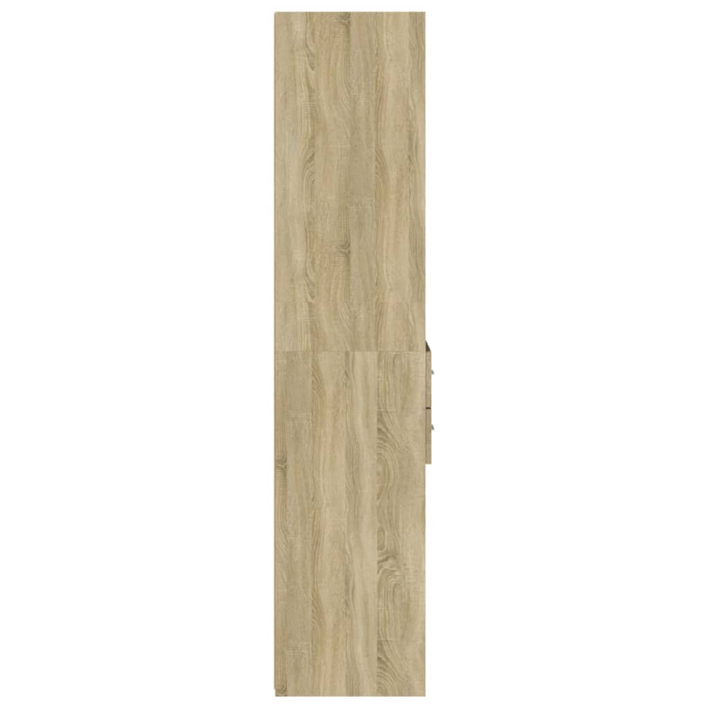 vidaXL Dulap înalt, stejar sonoma, 40x42,5x185 cm, lemn prelucrat