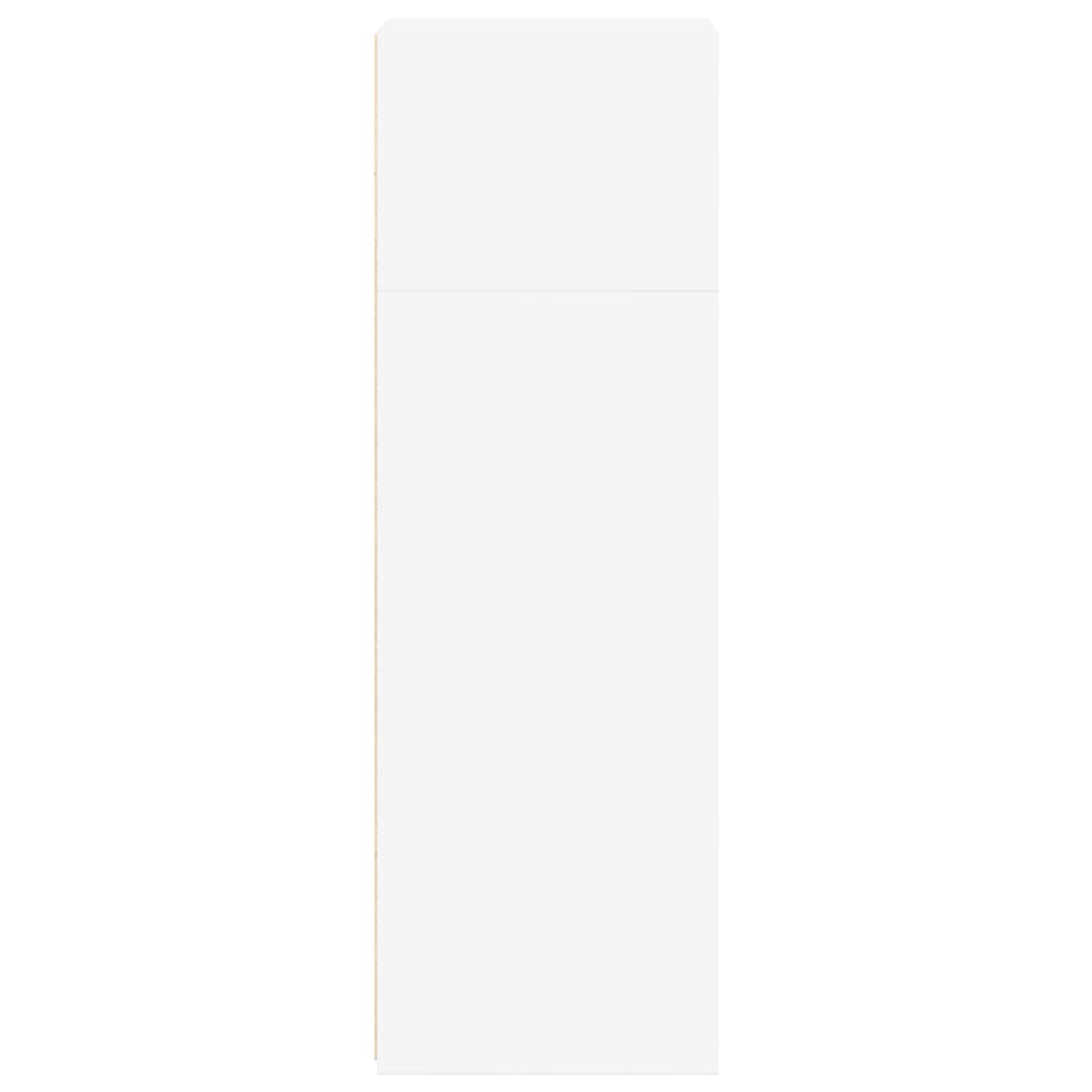 vidaXL Dulap înalt, alb, 40x41x124 cm, lemn prelucrat