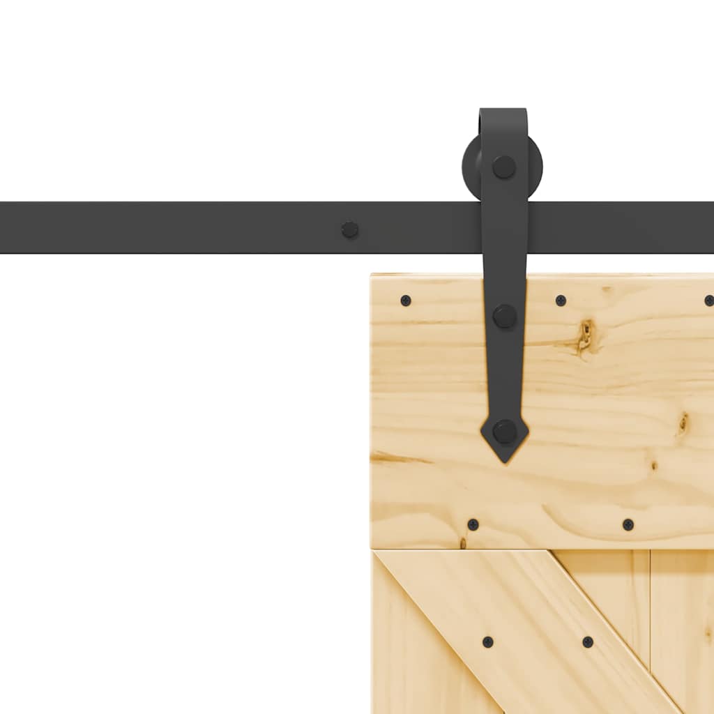 vidaXL Ușă glisantă cu set de feronerie 70x210 cm, lemn masiv de pin