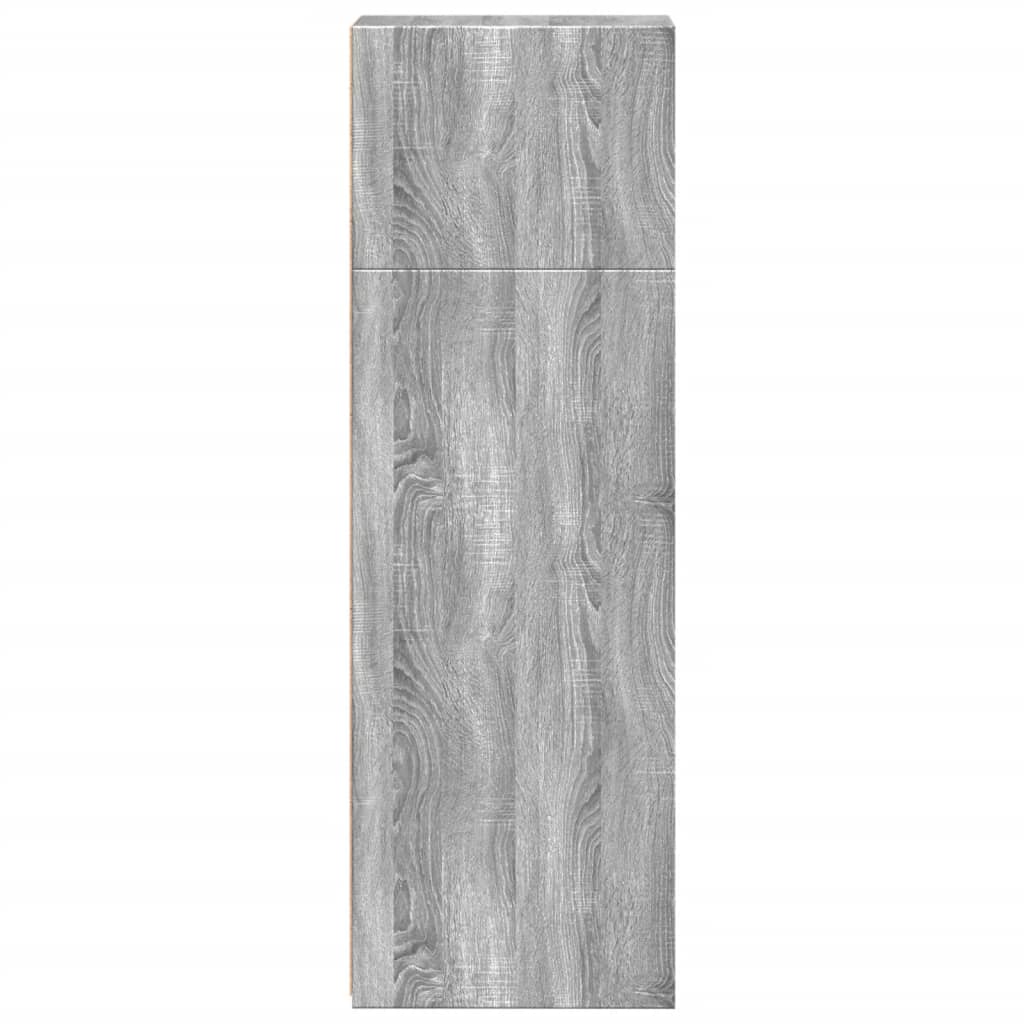 vidaXL Dulap înalt, gri sonoma, 30x41x124 cm, lemn compozit