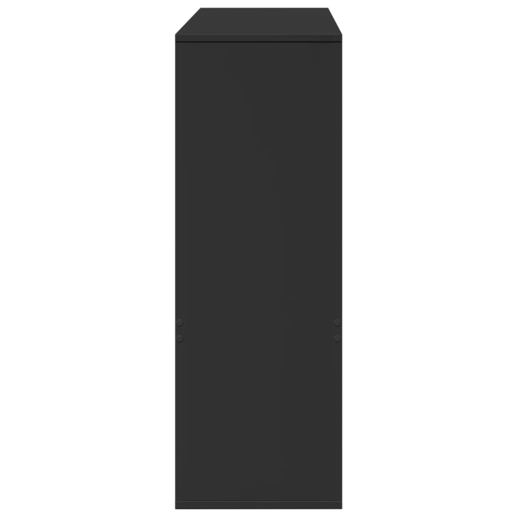 vidaXL Bibliotecă/Separator cameră, negru, 100x33x94,5 cm