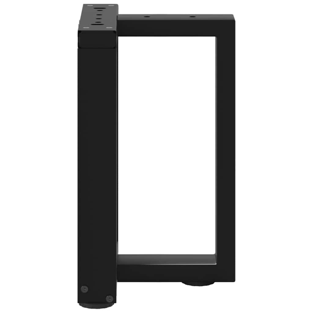 vidaXL Sohvapöydän jalat T-muotoiset 2 kpl musta 28x25x(42-43)cm teräs