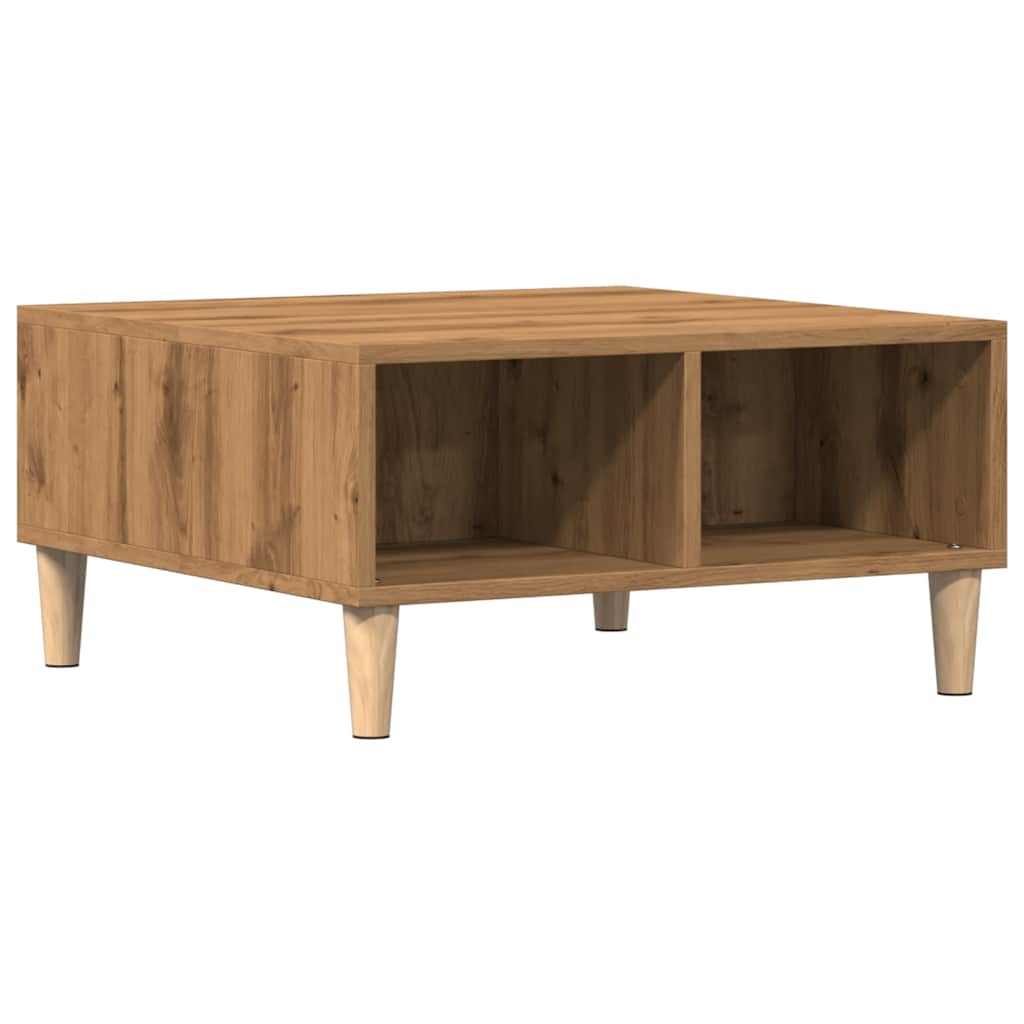 vidaXL Stol za kavu Artisan hrast 60x60x30 cm izrađeno drvo
