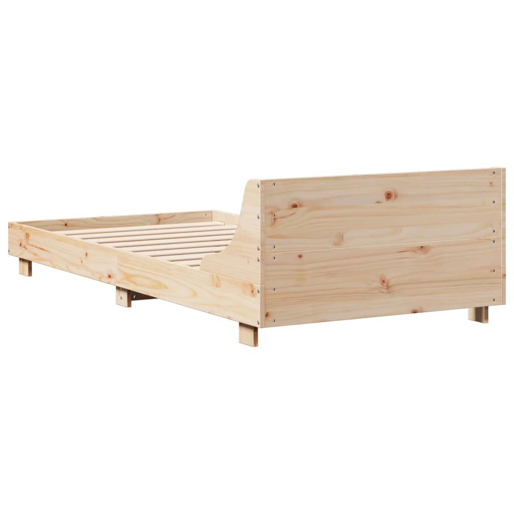 vidaXL Cadru pat fără saltea, 90x190 cm, lemn masiv de pin