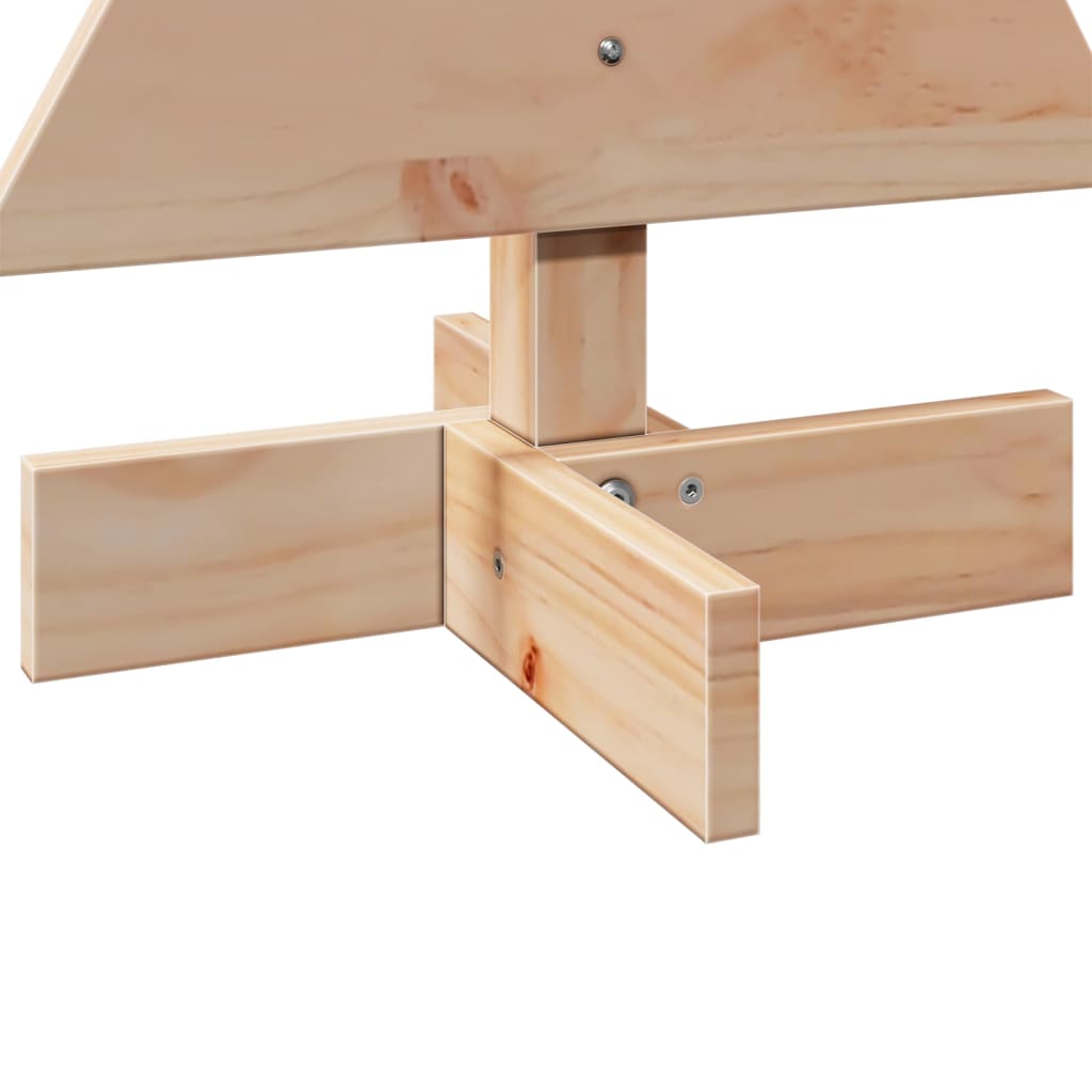 vidaXL Brad de Crăciun din lemn decorativ, 60 cm, lemn de pin masiv