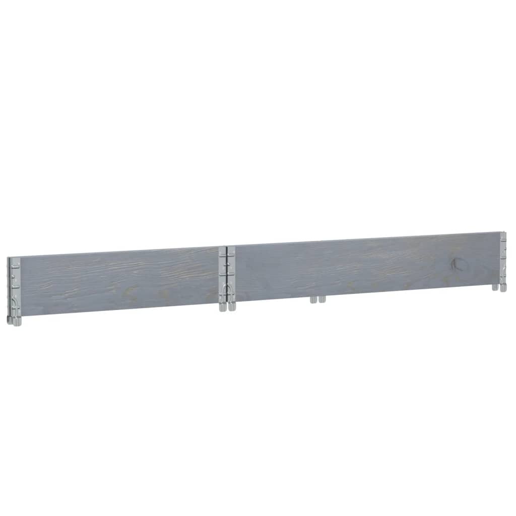 vidaXL Jardinieră de grădină, gri, 120x80 cm, lemn masiv de pin